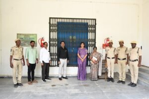 Tight security arrangements at the EVM warehouse.